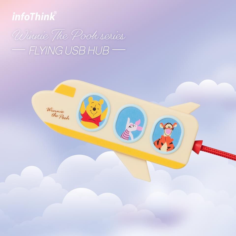 台灣Infothink 維尼飛機起航造型擴充「Type-A 及 Type-C」埠（預計5月衫到貨）